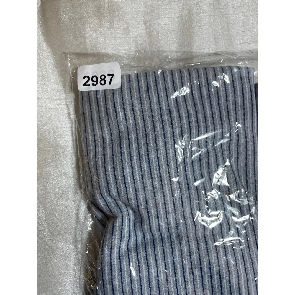 Cremieux Mens Polo Shirt‎ L Gray Striped Supima Cotton Preppy Office Golf Travel